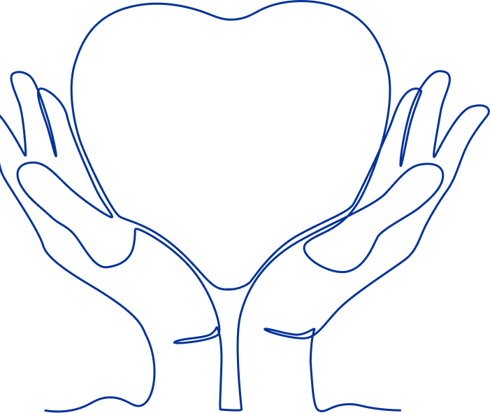 Illustration of seniors engaging in conversation, reflecting companionship, emotional well-being, and quality elderly care